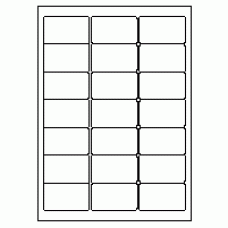 528 - Label Size 63.5mm x 38.1mm - 21 labels per sheet